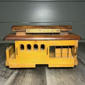 Powell and Hyde San Francisco Wooden Trolley Music Box